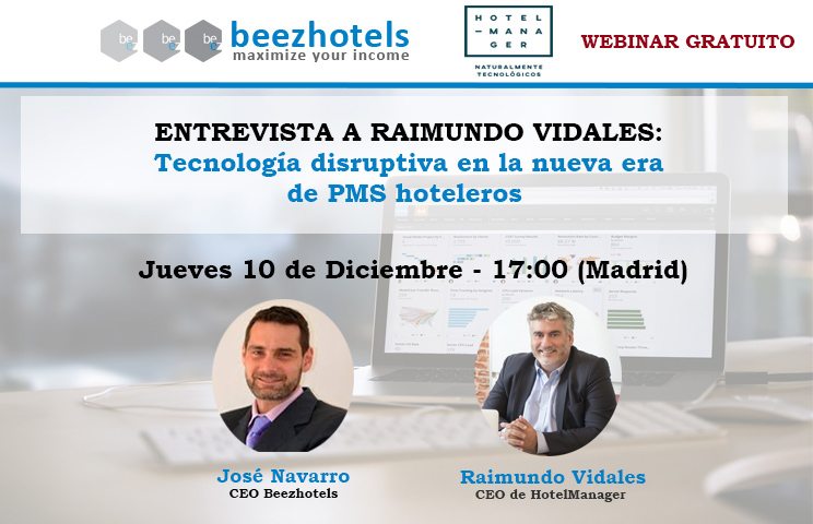 Webinar: Tecnología disruptiva en la nueva era de PMS Hoteleros